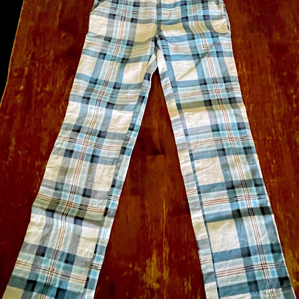 La Miniatura blue plaid pants